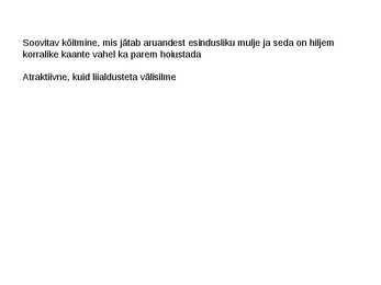 PROJEKTI ARUANDLUS #7
