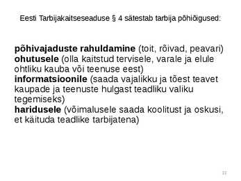 Tarbimine ja säästmine #33