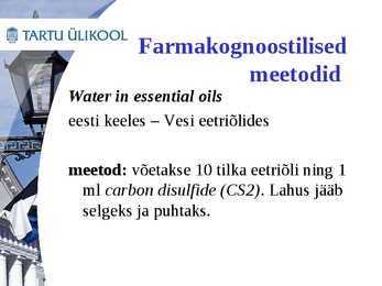 Euroopa farmakopöa-saamislugu ja sisu #12