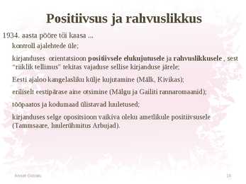 Kirjanduselu 1922-1940 #16