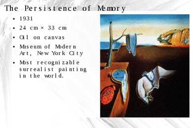 Salvador Dali- The persistence of memory- #3