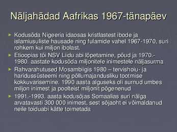 Aafrika XX saj II poolel #6