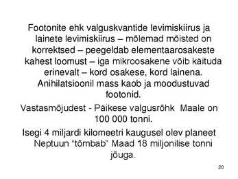 Keemiakursuse kokkuvõte #20