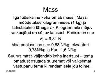 Keemiakursuse kokkuvõte #3