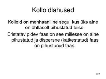 Keemiakursuse kokkuvõte #232