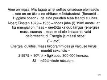 Keemiakursuse kokkuvõte #25