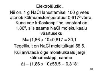 Keemiakursuse kokkuvõte #242