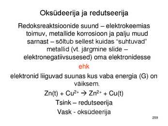 Keemiakursuse kokkuvõte #259