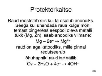 Keemiakursuse kokkuvõte #285