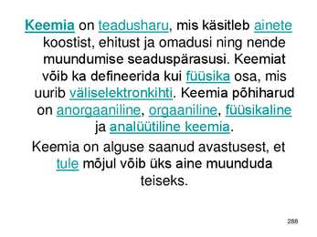 Keemiakursuse kokkuvõte #288