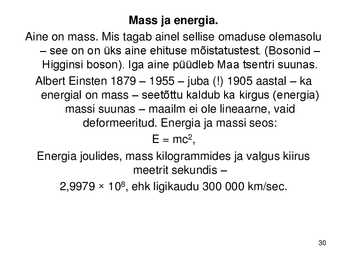 Keemiakursuse kokkuvõte #30