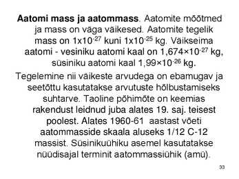 Keemiakursuse kokkuvõte #33