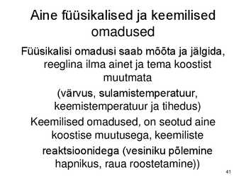 Keemiakursuse kokkuvõte #41