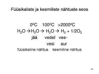 Keemiakursuse kokkuvõte #43