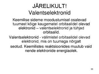 Keemiakursuse kokkuvõte #55