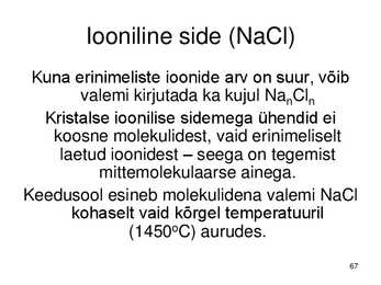 Keemiakursuse kokkuvõte #67