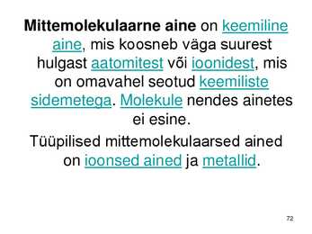 Keemiakursuse kokkuvõte #72