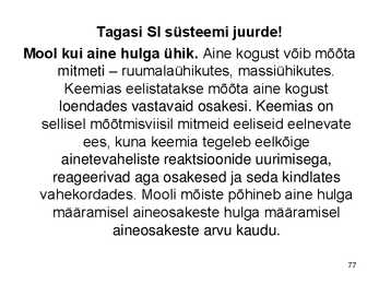 Keemiakursuse kokkuvõte #77