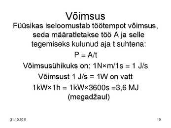 Keemiakursuse kokkuvõte #10