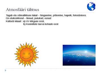 Atmosfäär ja atmosfääri struktuur #14