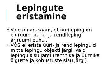 Üürileping ja rendileping #5
