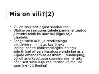 Üürileping ja rendileping #8