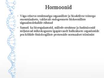 Hormoonid-feromoonid-allelomoonid #2