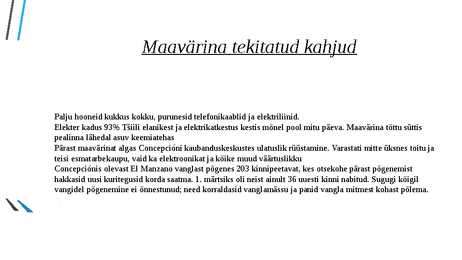 Tšiili maavärina esitlus #11
