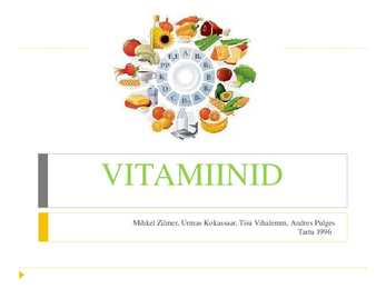 VITAMIINID