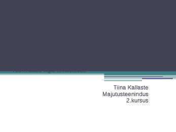 Teeninduse liigid toitlustuses