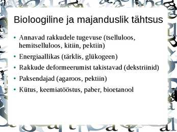 Polüsahhariidid #3