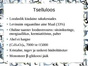 Polüsahhariidid #4