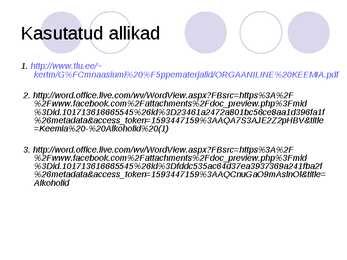 Tuntumad alkoholid #12
