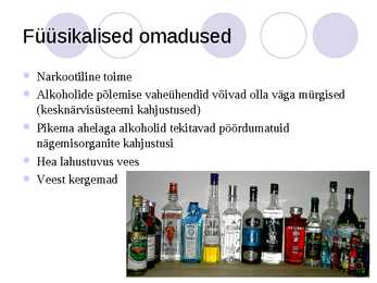 Tuntumad alkoholid #4