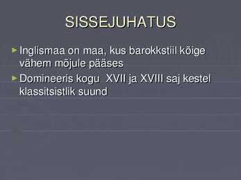 Inglise barokk arhitektuur #2