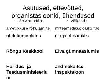 Suur ja väike algustäht #3