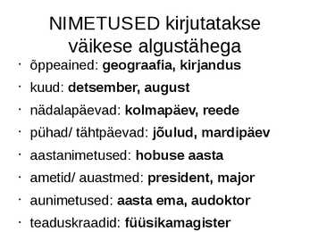 Suur ja väike algustäht #4
