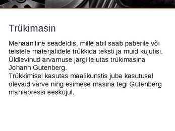 Trükikunsti leiutamine #12
