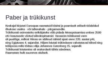 Trükikunsti leiutamine #8