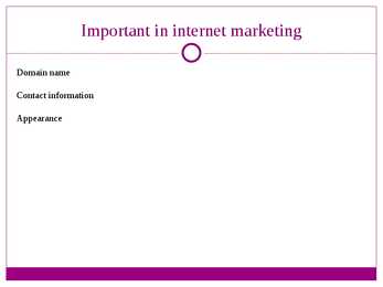 Internet marketing #5