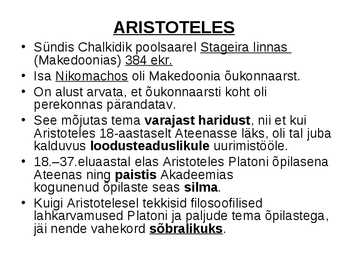 Aristoteles #3