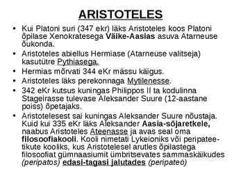 Aristoteles #4