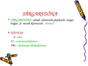 Arvsõnade õigekiri #4