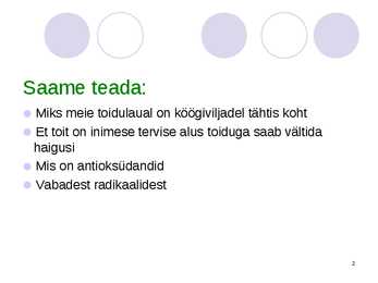 Köögiviljad #2