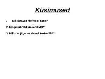 Krokodillid #11