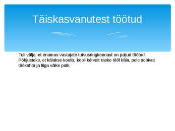 Töötus Eestis #3