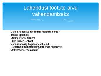 Töötus Eestis #6