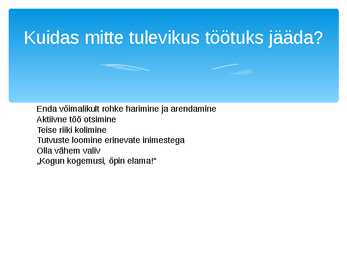 Töötus Eestis #8