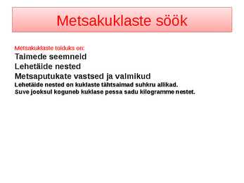 Metsakuklased #4