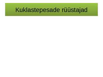 Metsakuklased #6